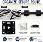 Kable Kontrol Zip Tie Mounts, 1-1/2” Black, 2500 Pcs Adhesive Backed - Image 6
