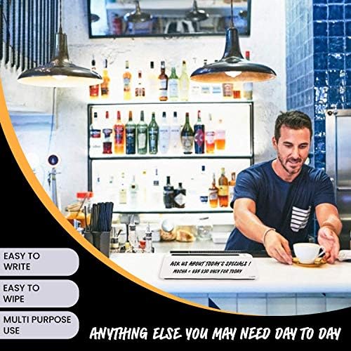 Desktop Whiteboard Set with 3 Colored Markers and Dry Erase Surface, Glass Whiteboard with Accessory Tray, White - Image 6