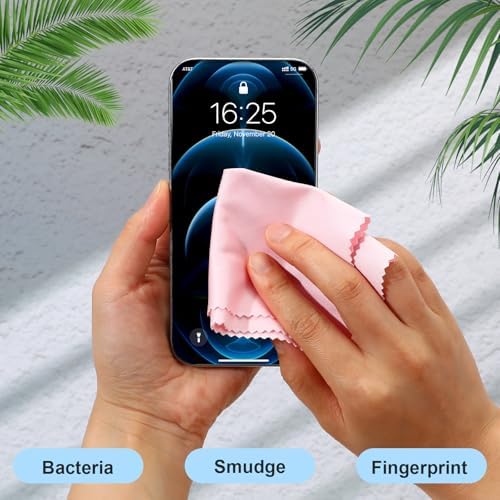 300 Pcs Glasses Cleaning Cloth Microfiber Glasses Wipes Assorted Colors Cloth for Cleaning Eyeglasses Camera Lens Cell Phones Laptops LCD TV Screens and More, 6 x 7 Inch(Mixed Color) - Image 4