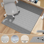 KMAT Office Chair Mat, 36x48in Heavy Duty Hardwood/Tile Floor Protector, Floor Mat Computer Desk Mat for Rolling Chairs, Work, Study, Office, Grey - Image 3