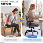 Ergonomic Memory Foam Seat Cushion with Back Support - Image 4
