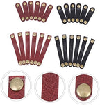 Angoily 72pcs Cattle Cord Winders Usb Cable Tie Keepers Leather Cable Clips Organizers for Desk Reusable - Image 5