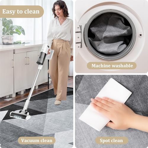 Office Chair Mat for Hardwood Floor, 72"x48" Easy Glide Computer Desk Mat Protector for Rolling Chair Under Desk Rug Nonslip Backing, Machine Wash, (Modern) - Image 6