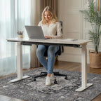 48"x72" Office Chair Mat for Hardwood Floor, Non-Slip Washable Black - Image 2