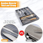 Kitchen Silverware Drawer Organizer and Storage Organizador Small De Cucharas y Tenedores Cubiertos Para Gavetas Cocina Para Gabinete Cajones Cocina Cajones Cocina Para Gabinete Hogar y Cocina Ofertas - Image 4