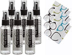 The Solution Lens Cleaner Spray | 6-2oz Alcohol Free Eyeglass Lens Cleaning Spray & 3 Microfiber Cleaning Cloth for Glasses, Lens, Screens by Ron%27s+Optical
