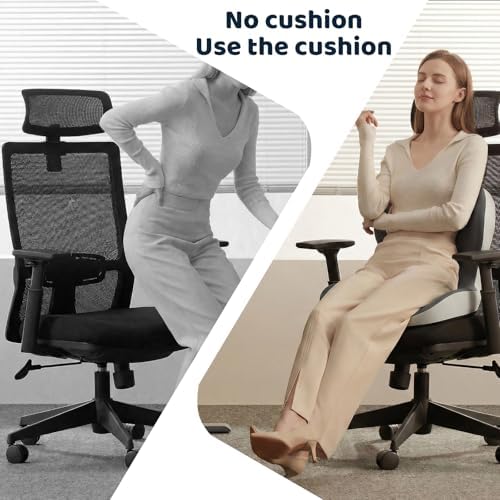 Ergonomic Memory Foma Car Seat Cushion Reducing Sciatica Pressure - Image 7