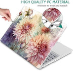 Mektron Case for 13.5" Microsoft Surface Laptop 5/4/3 with Metal Palm Rest Model 1951/1868, 2019/2021/2022 Release Plastic Hard Shell Cover with Screen Protector + Keyboard Cover, Watercolor Dahlias - Image 5