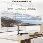 Triple Monitor Stand, Full Motion Arm Fits up to 27 inch - Image 2