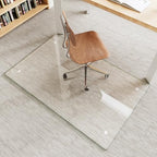 30" x 48" Tempered Glass Chair Mat for Carpet & Hard Floors by MYSUNORIA