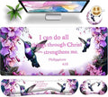 Premium Large Gaming Mouse Pad Set 35.4 x 15.7 with Keyboard Wrist Rest, Wrist Support, and Coaster Memory Foam Smooth Desk Pad Mousepad for Home Office School - Hummingbird Bible by Unknown