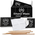 Victory Glassworks™ Ethanol Wipes, 75% Ethanol, 60mm x 60mm Cotton Cleaning Cloths, 100 Pack (400) by VictoryGlassworks