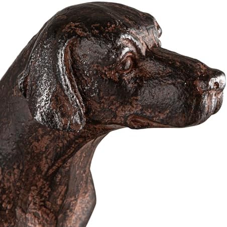 Creative Co-Op 2-Piece Resin Dog Bookends, Black - Image 4