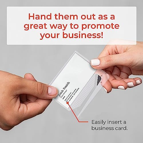 Promotional Business Card Letter Openers, Clear, 100 Pack - Image 2