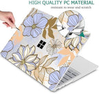 Mektron Case for 13.5" Microsoft Surface Laptop 5/4/3 with Metal Palm Rest Model 1951/1868, 2019/2021/2022 Release Plastic Hard Shell Cover with Screen Protector + Keyboard Cover, Abstract Floral - Image 5