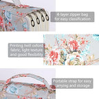 Vomgomfom PU Leather Pencil Case, Holds 100 Markers/300 Pens,Gray Rose - Image 3