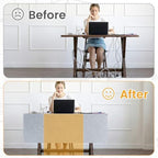 3-Pack Clamp-On Desk Dividers, 24 x 24 and 24 x 48 Inch, Light Gray - Image 5