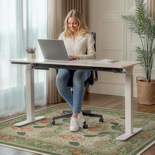 36"x48" Office Chair Mat for Hardwood Floor, Non-Slip Washable Sage Green - Image 2