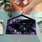 Case for Samsung Galaxy Tab S11 Ultra 14.6 Inch 2025(SM-X930/X936B),Card Slot PU Leather TPU Case Pen Holder Auto Wake Sleep,Cute Flower Cat - Image 2