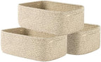 KALLAX Small Woven Storage Basket for Organizing, 12 x 8 x 4.5 inch, 3 Pack by KALLAX