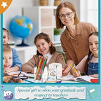 Cholemy 10 Pack Teacher Appreciation Gifts Bulk Pencil Holders, Clear - Image 4