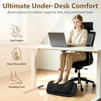 Foot Rest for Under Desk at Work, Adjustable Desk Foot Rest & Foot Stool for Office Work, Gaming Desk Accessories, Multi-Use Leg Rest Pillow for Couch, Bed Sleeping,Washable Cover - Image 2