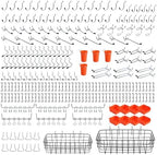 ENJOYWOOD 264 PCS Pegboard Organizer Accessories Kit Hooks Assortment by ENJOYWOOD