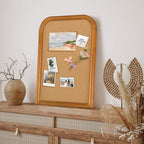 Cork Board for Walls, 23.6x17.7 inches Bulletin Board with Frame, Decorative Hanging Pin Board Vision Board Message Board for Office School Home Decor(2R&2S,4560,1p) - Image 2