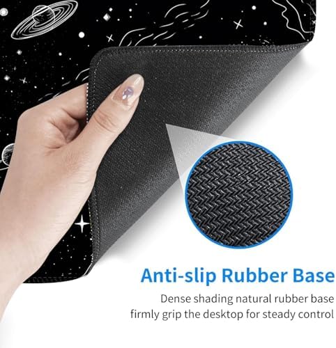 Desk Mat, Mouse Pad with Wrist Rest, 4-in-1 Large Mouse Pads for Desk, Ergonomic Mouse Pad and Keyboard Wrist Rest Gaming Keyboard Mat for Office,Astronaut Planet - Image 4