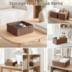 efluky 4 PCS Hand-Woven Drawer Organizer Baskets - Image 5