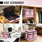 EXLIFBAG Fireproof File Organizer with Lock, 2 Layer - Image 7