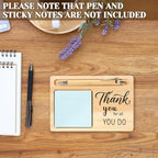 20 Pcs Back to School Teacher Appreciation Gifts Bulk Wooden Sticky Note Holder Motivational Thank Your Gift Inspirational Sticky Notes for Teacher Back to School (Diverse) - Image 3