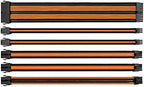 Thermaltake TtMod Sleeve Extension Power Supply Cable Kit ATX/EPS/8-pin PCI-E/6-pin PCI-E with Combs, Orange/Black AC-036-CN1NAN-A1 by Thermaltake