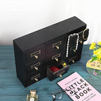 Apothecary Drawers Apothecary Cabinet with Drawers, Black - Image 5