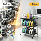 3D Printer Stand, Small 3D Printer Table for Organizer Filament Spools - Image 4