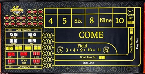 Craps Desk Pad 48" X 24" Player Right Side - Image 5