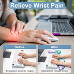 2 Pcs Cloud Keyboard Wrist Rest and Gel Mouse Pad with Wrist Support Set - Image 3