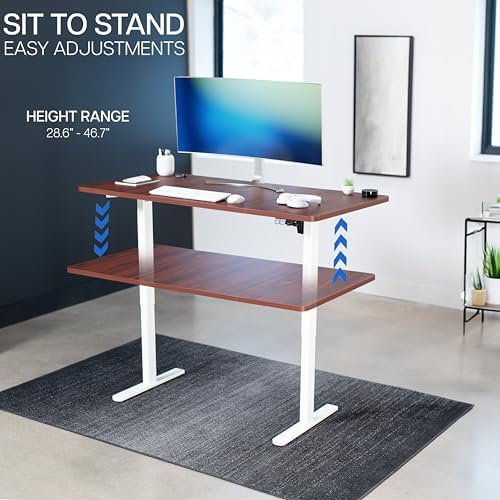 VIVO Dark Walnut 60 x 30 in Standing Desk, DESK-KIT-0W6D - Image 6
