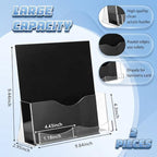 2 Pack 8.5x11 Inch Brochure Holder with Business Card Holder - Image 2