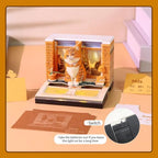 3D Calendar 2027,Time Piece Calendar 2027 With LED Lights,3D Art Calendar Memo Pad,Orange Tabby Cat Desktop Decoration,Tear-Away 3D Paper Art Notepad,Christmas Gift,New Year Gift(Orange Tabby Cat) - Image 4
