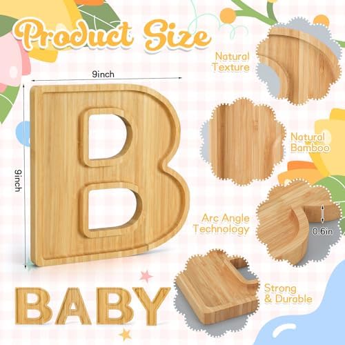 FillTouch 1 Set Baby Shower Letter Charcuterie Board, Wood Wood Tray - Image 2