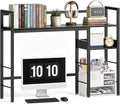 Desk Shelf, 38.6" Desk Hutch for Computer Monitor, Black by MZNZ