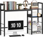 Desk Shelf, 38.6" Desk Hutch for Computer Monitor, Black by MZNZ