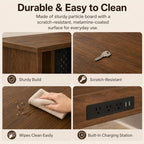 51.6" Corner Computer Desk with Drawers for Home Office, Walnut - Image 5