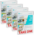 Outdoor Real Estate Brochure Box，Outdoor Brochure Holder Waterproof with Lid-Take One Document Holder Can Hold 180, 8.5 x 11 Documents, Flyers & Brochures or Other Outdoor Marketing Needs (4) by LaumffonOfficial