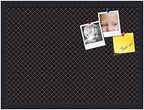 PinPix 23x17 inch Cork Bulletin Board. This Decorative Framed Pin Board Comes with Diamond Pattern in Black Design and Satin Black. Ideal for Home, Office Decor or School (PinPix-120) - Image 2