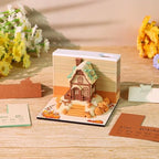 3D Memo Pad, 3D Calendar 2027, Time Piece Calendar, Tear-Off Calendars 2027, 3D Paper Carving Art Memo Pad, Art Carving Sticky Notes for Office Home Gifts Ornaments (Pumpkin House) - Image 4