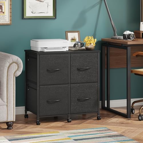 HIGDBFE 4 Drawer Mobile Lateral File Cabinet 23''W for Large Printer - Image 3