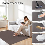 Sycoodeal Chair Mat,36" x 55" Office Chair Mat for Hardwood and Tile Floor, Heavy Duty Floor Protector for Rolling Chairs,Non-Slip,Computer Mat for Home Office(Coffee) - Image 6