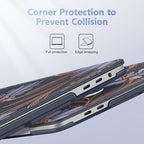 for MacBook Pro 16 inch Case 2019 2020 Release Model A2141, Plastic Hard Shell Cover with Keyboard Cover & Screen Protector for MacBook Pro 16 inch with Touch Bar & Touch ID - Blooming Plants - Image 3